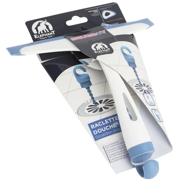 3543534964914 - Elephant - Raclette de douche avec goupillon SQUEEGY