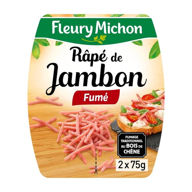 3095751915014 - Fleury Michon - Râpé de jambon fumé