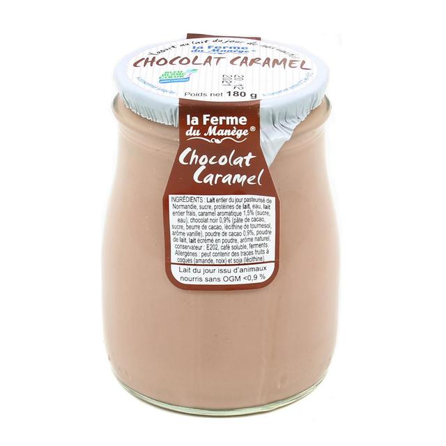 3384079998114 - La Ferme du manège - Yaourt Chocolat Caramel au lait entier