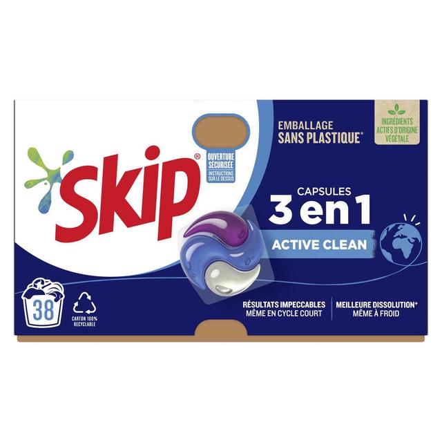 8720181248214 - Skip - Lessive Capsule 3 en 1 Active Clean 