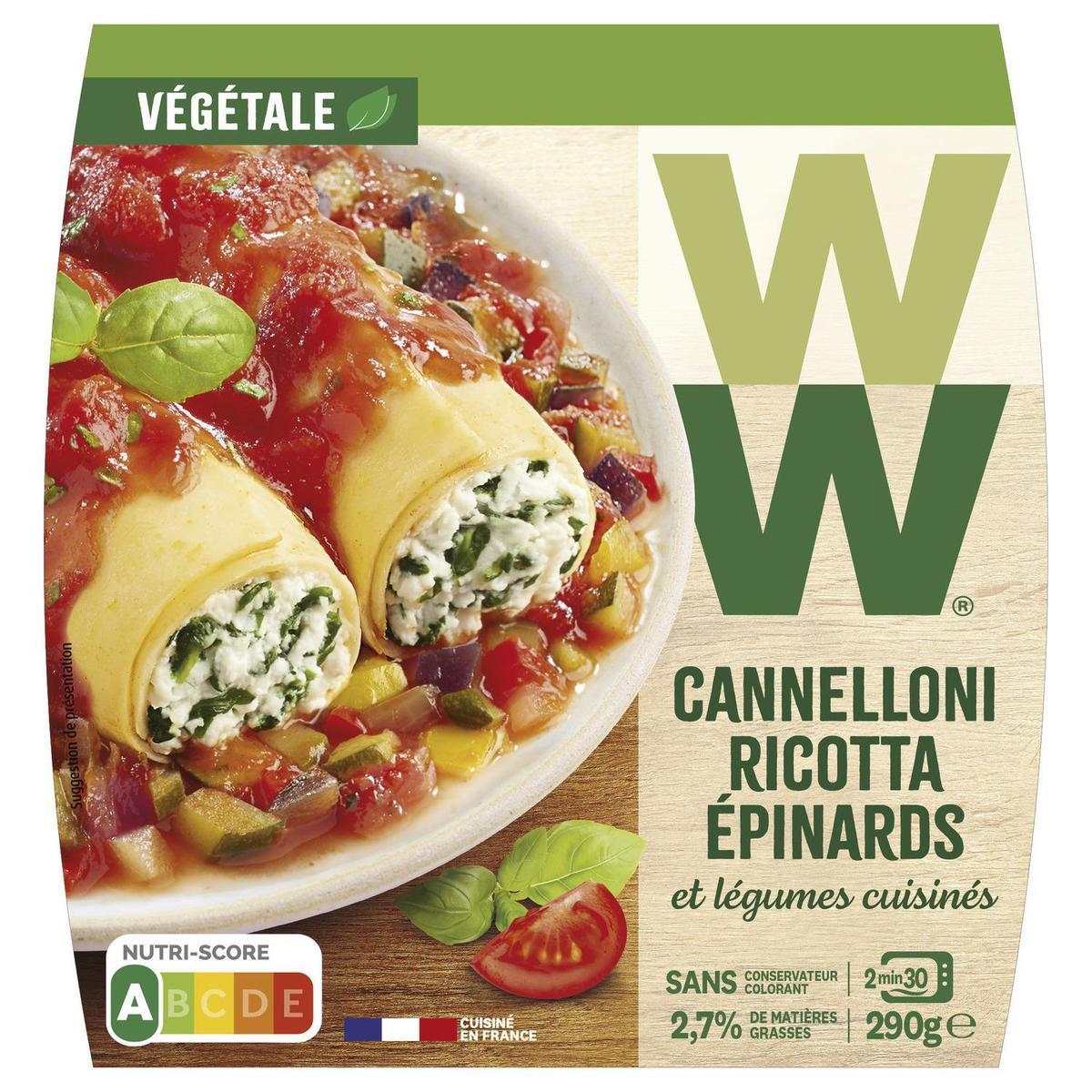 3166352940115 - WW - Cannelloni Ricotta, Epinards Compotée de Tomates