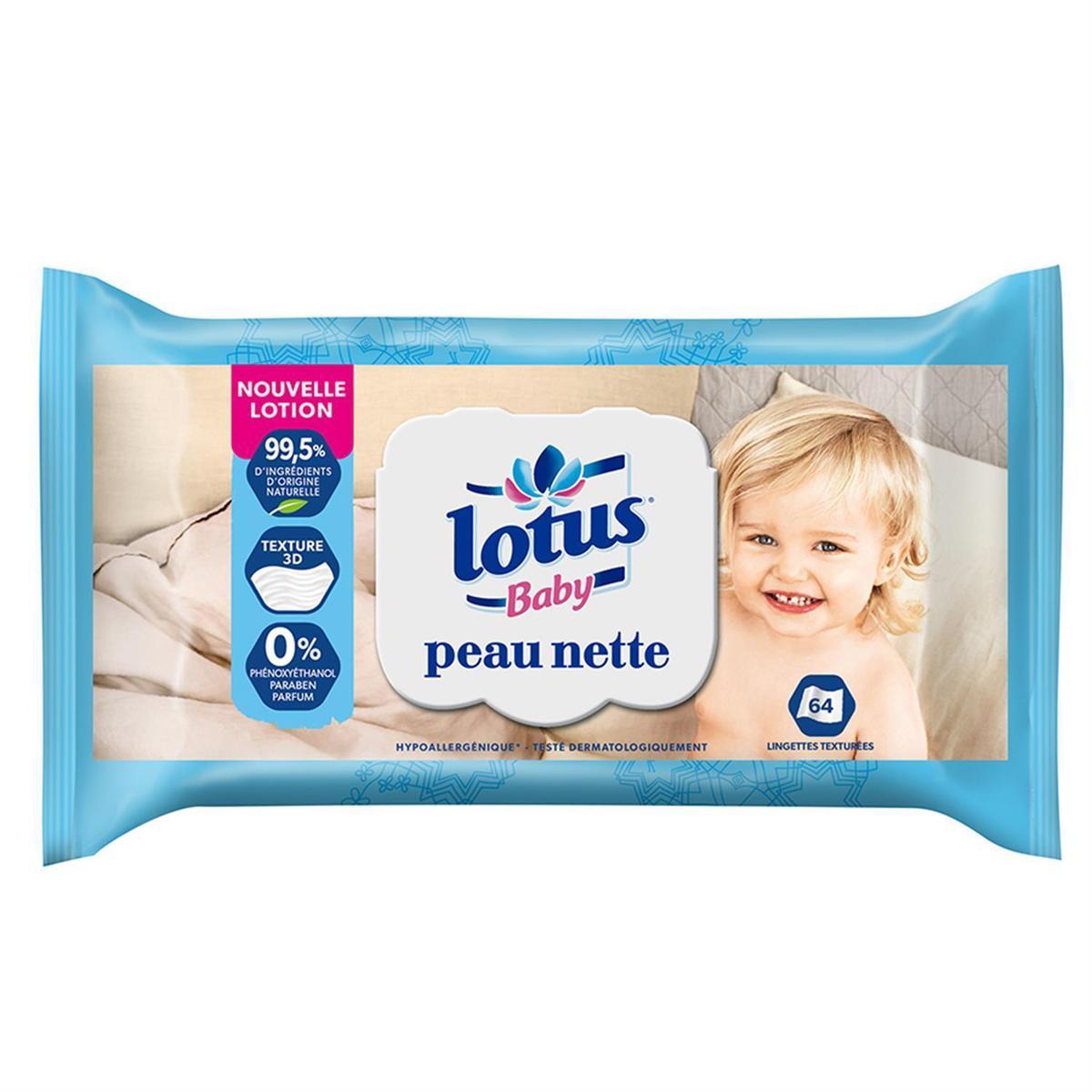 7322540860115 - Lotus Baby - Lingettes peau nette