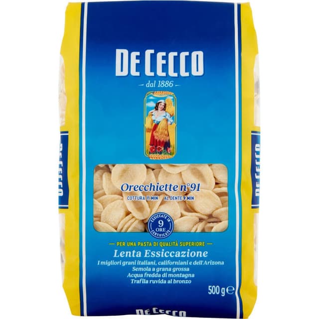 8001250120915 - De Cecco - Pâtes Orecchiette N°91 Premium