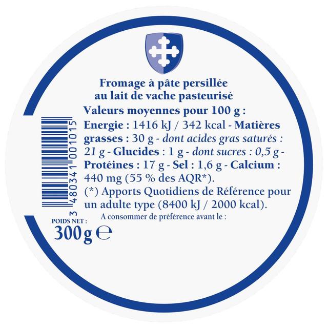 3480341001015 - Bresse Bleu - Fromage à pâte persillé