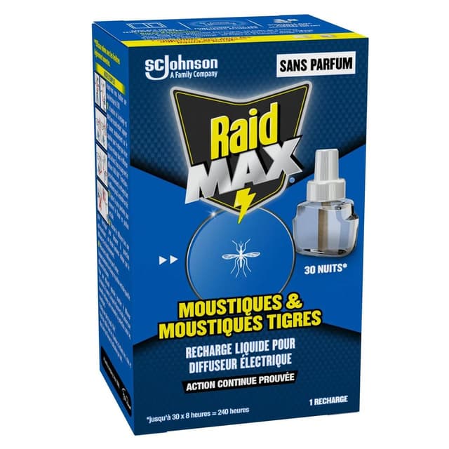 5000204401615 - Raid Max - Recharge pour diffuseur électrique 30 nuits 
