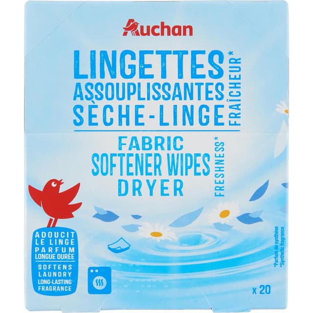 3596710532315 - Auchan - Lingette assouplissante sèche linge 