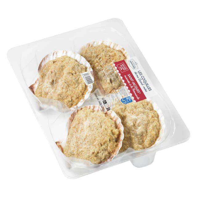 3418840252515 - Pecheur de Saveurs - 4 Coquilles Saint-Jacques à la Normande