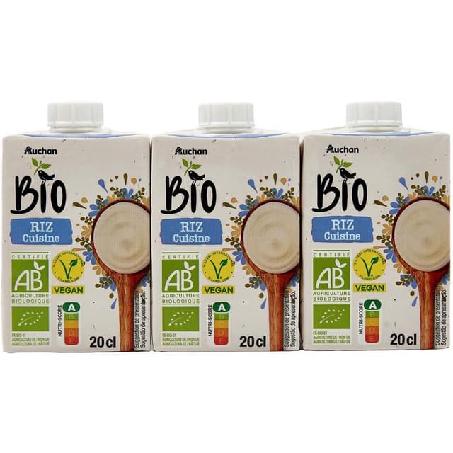 3596710523115 - Auchan BIO - Riz Cuisine Bio - Préparation culinaire