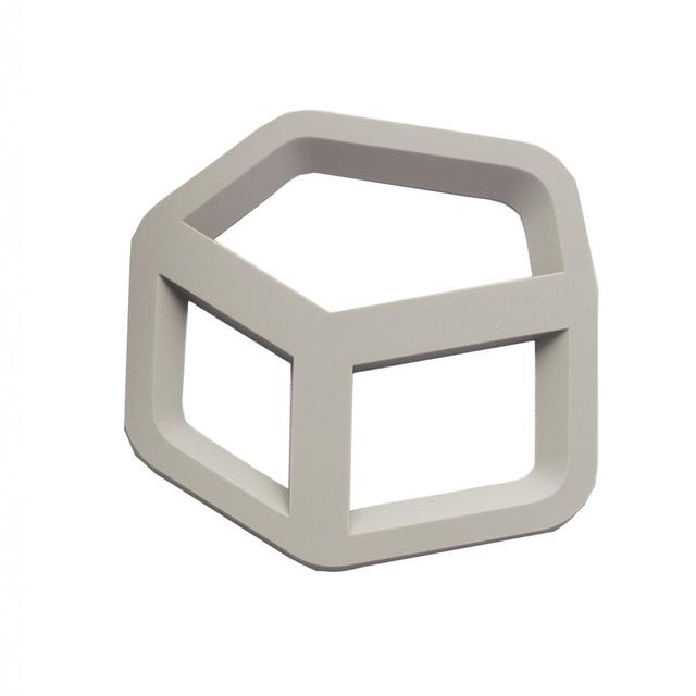 5404035703915 - Point virgule - Sous-plat 3D en silicone pentagone taupe