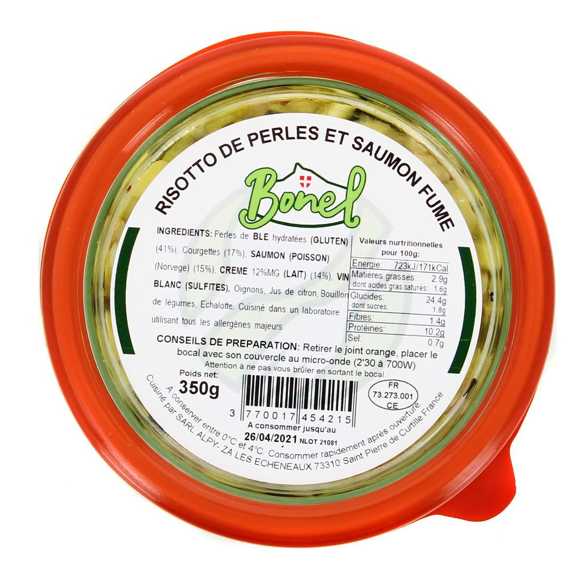 3770017454215 - Bonel - Risotto de Perles et Saumon Fumé