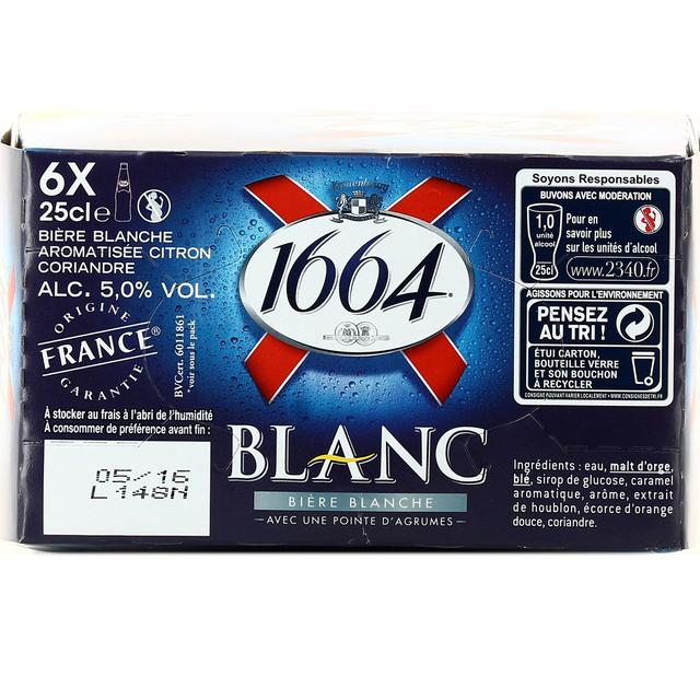 3080216048291 - 1664 Blanc - Bière blanche 5°