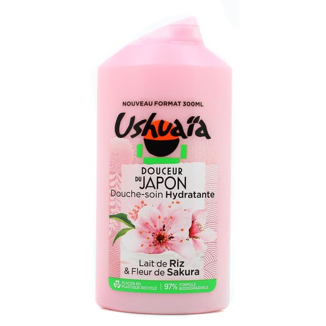 3600551055015 - Ushuaïa - Gel Douche Hydratante douceur du Japon au Lait de Riz 