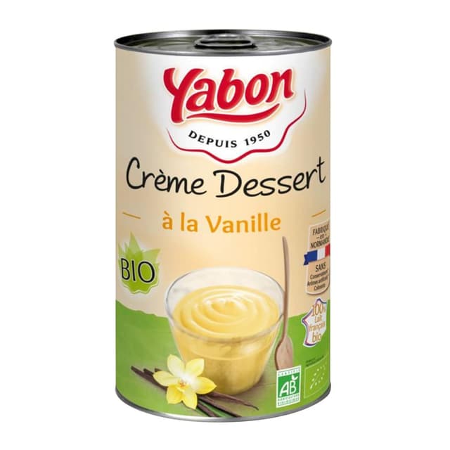 3770000535815 - Yabon - Crème dessert à la vanille bio
