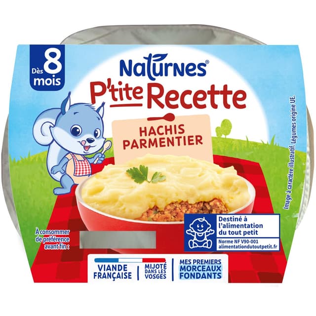 7613035856615 - Naturnes® - P'tite Recette - Hachis Parmentier Bol Bébé Dès 8 mois