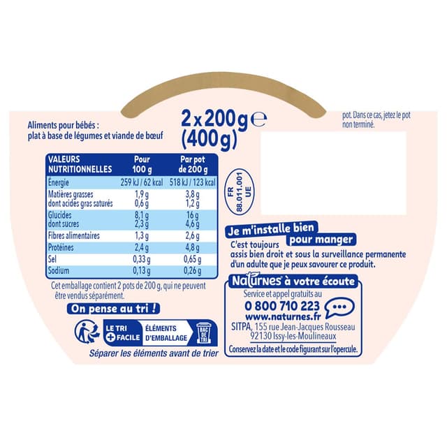 7613035856615 - Naturnes® - P'tite Recette - Hachis Parmentier Bol Bébé Dès 8 mois