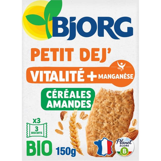 3229820806815 - Bjorg - Biscuits Ptit Déj Céréales Amandes Bio