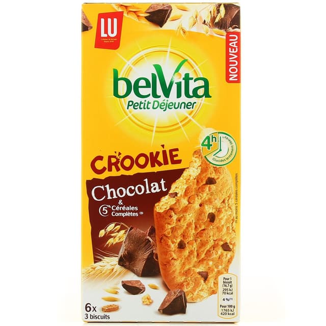 7622210337115 - Lu - Belvita Petit Déjeuner Crookie Chocolat