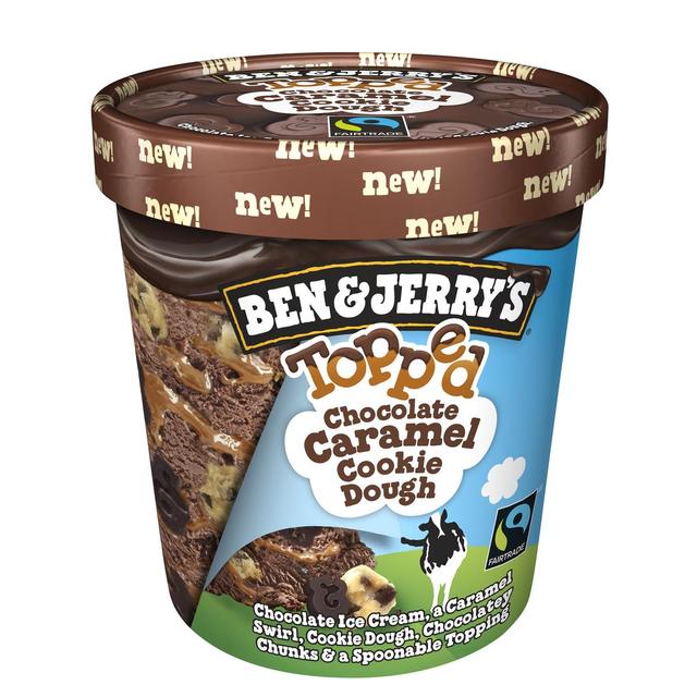8714100387115 - Ben&Jerry's - Pot Topped Chocolate Caramel Cookie Dough 470ml