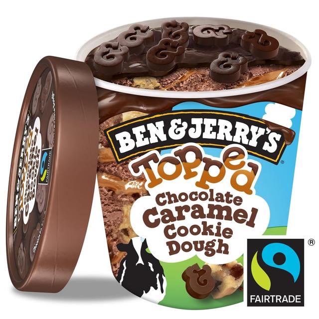 8714100387115 - Ben&Jerry's - Pot Topped Chocolate Caramel Cookie Dough 470ml