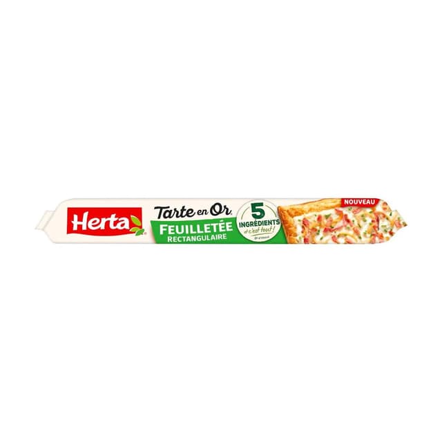 3154230817215 - Herta - Pâte feuilletée rectangulaire Tarte en or 