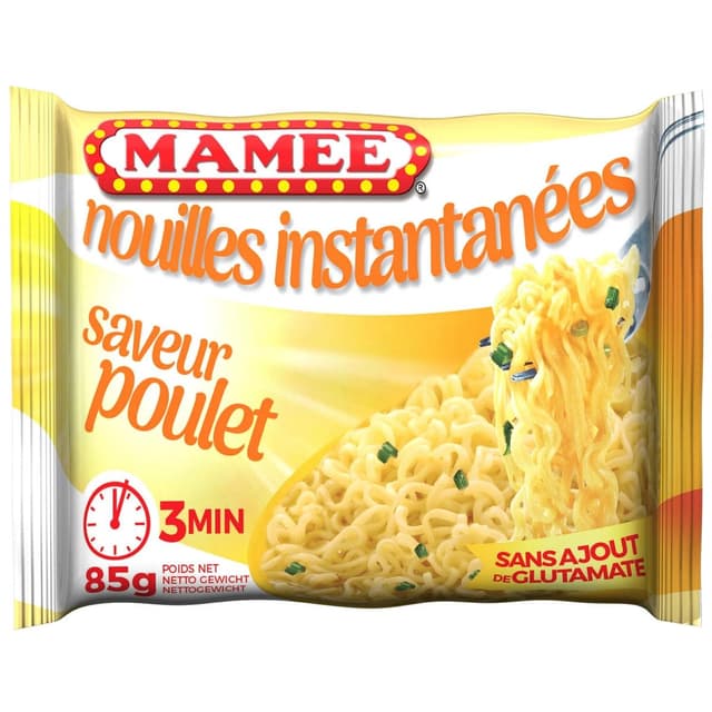 9555022300016 - Mamee - Nouilles instantanées saveur poulet en sachet