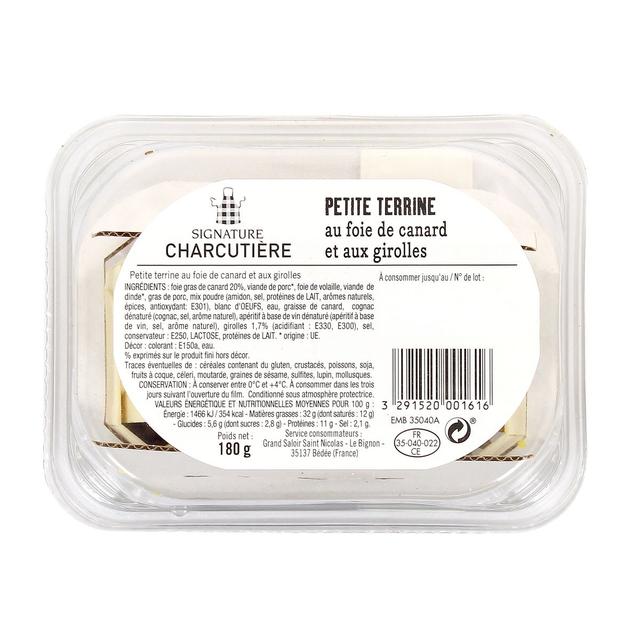 3291520001616 - Signature Charcutière - Petite Terrine au Foie de Canard et aux Girolles