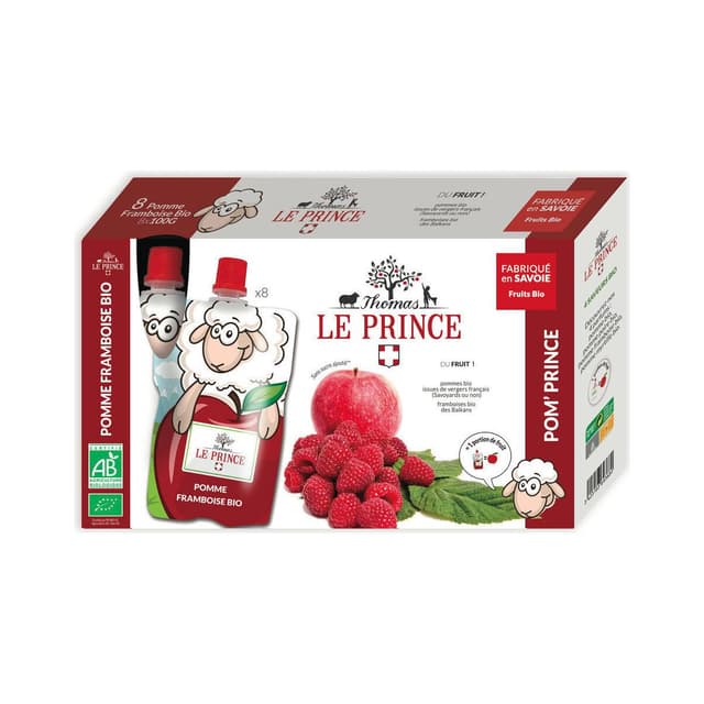 3423183692416 - Thomas Le Prince - Compote gourdes pomme framboise bio