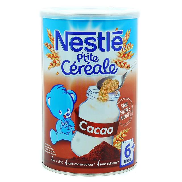 3033710063116 - Nestlé - P'tite Céréale - P'tites céréales cacao dès 6 mois