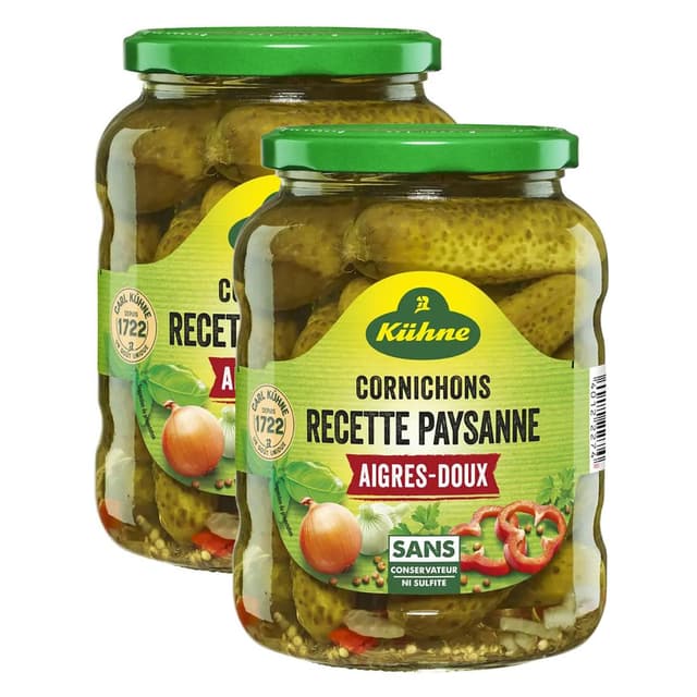 0000040122274 - Kühne - Cornichons aigres-doux recette paysanne