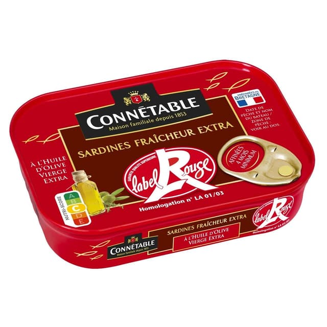 3263670166316 - Connetable - Sardines à l'Huile d'Olive Vierge Label Rouge