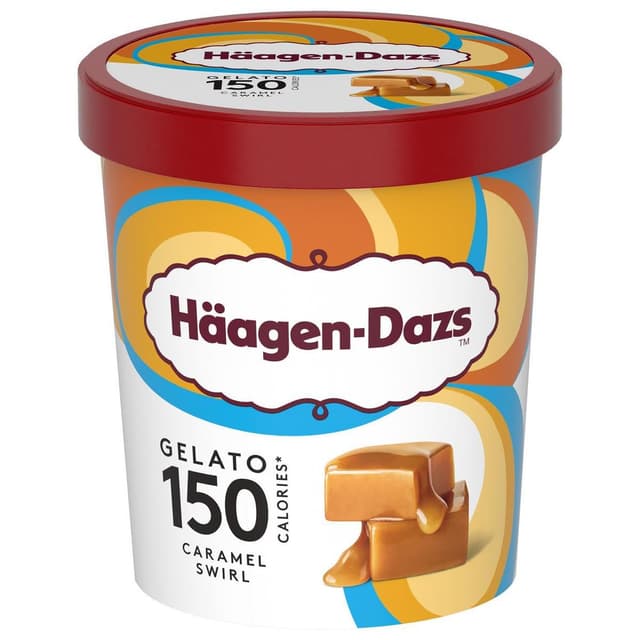3415587166716 - Häagen-Dazs - Pot Gelato 150 calories Caramel Swirl 460ml