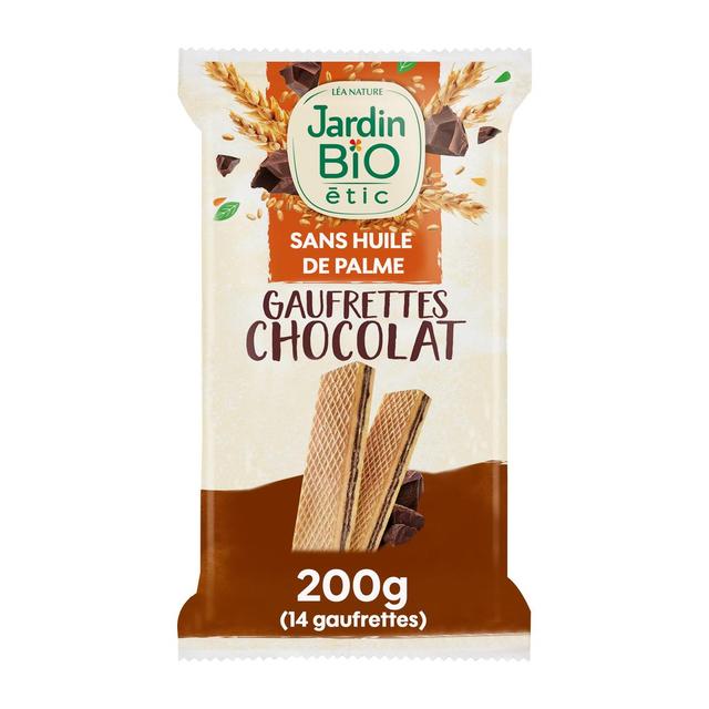 3760020507916 - Jardin Bio Etic - 14 Fines gaufrettes chocolat Bio