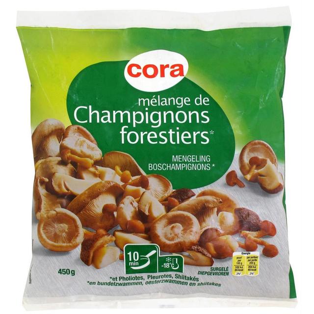 3257981318816 - Cora - Mélange de champignons forestiers- Pholiotes, pleurotes, shiitakés