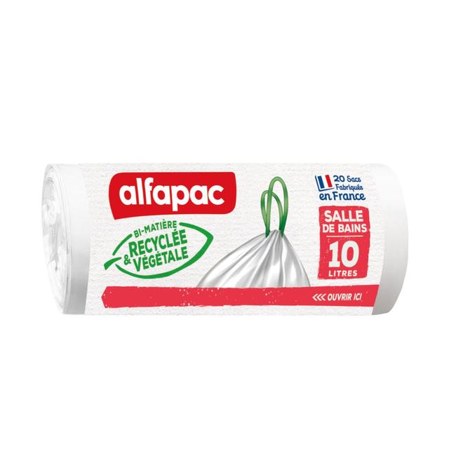 3232767300117 - Alfapac - Sac poubelle salle de bain 10L
