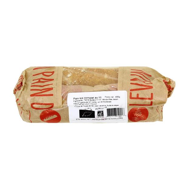 3760116600217 - Etablissements Moulin - Pain Frais Bis Complet au Lin Bio