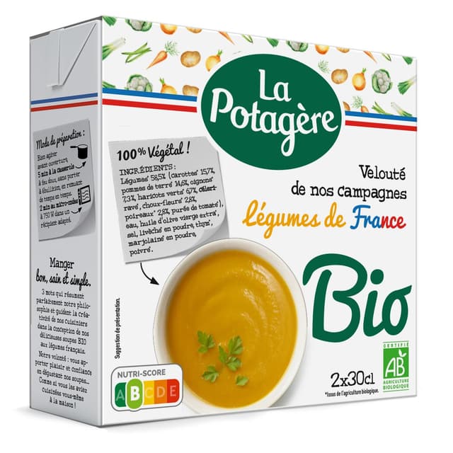 3274930000417 - La Potagère - Soupe Veloute Légume de Campagne Bio