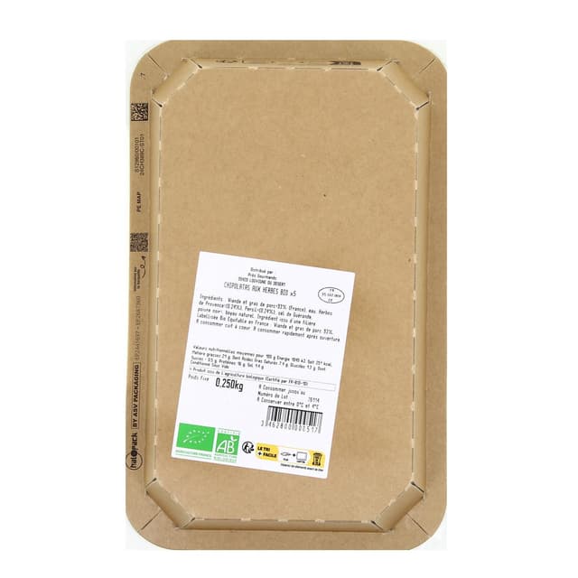 3462800000517 - Prés Gourmands - Chipolata, Bio, aux Herbes