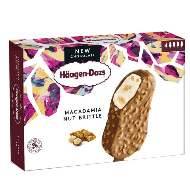 3415587621017 - Häagen-Dazs - Bâtonnets glacés Vanille Noix de Macadamia