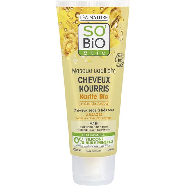 3517360021417 - So'Bio - Masque capillaire cheveux nourris Karité 