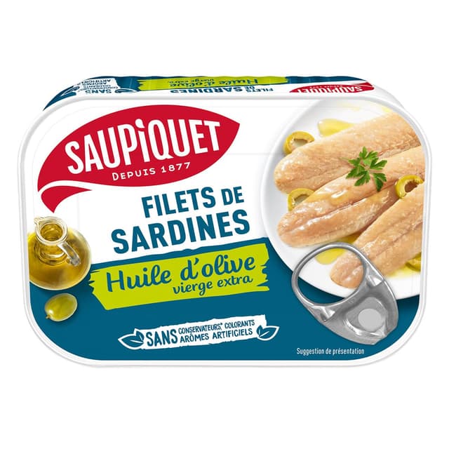 3165957822017 - Saupiquet - Filets de Sardines Huile d'Olive Vierge Extra