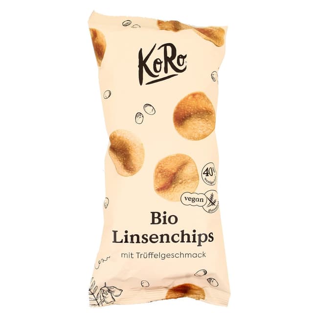 4255582812817 - Koro - Chips de lentilles saveur truffe bio 