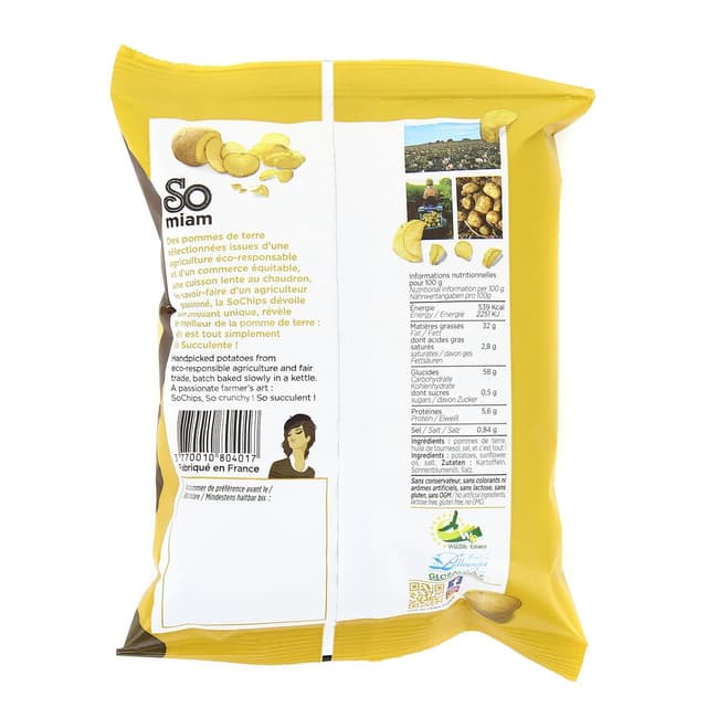 3770010804017 - Sochips - Chips nature cuites au chaudron
