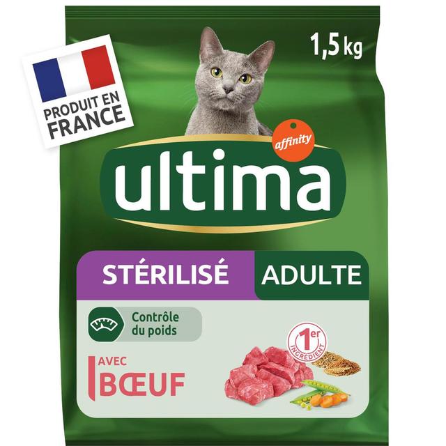 3700260245117 - Affinity - Ultima - Croquettes Boeuf Contrôle du Poids pour Chat stérilisé