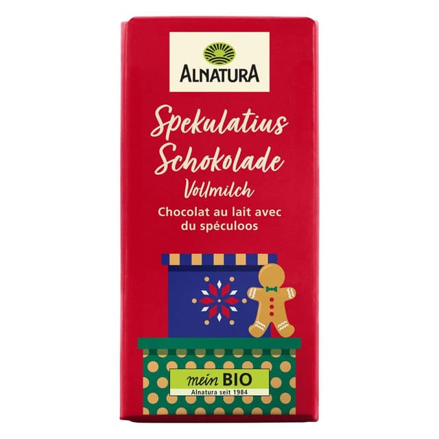 4104420226517 - Alnatura - Chocolat au Lait et Speculoos Bio en tablette