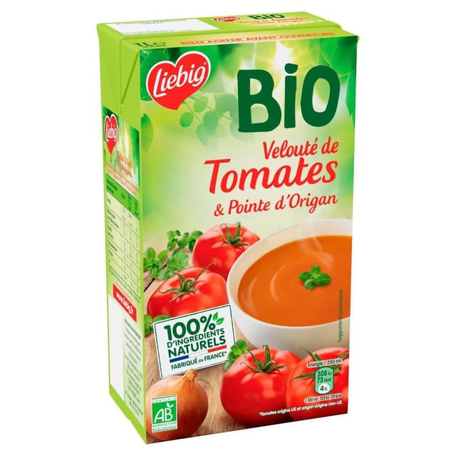 3036811367817 - Liebig - Soupe Velouté Tomate et pointe d'Origan Bio