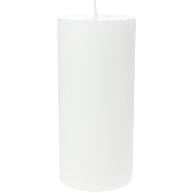 3482356779217 - Ambiances Devineau - Bougie cylindrique rustique coloré blanc 70H150 