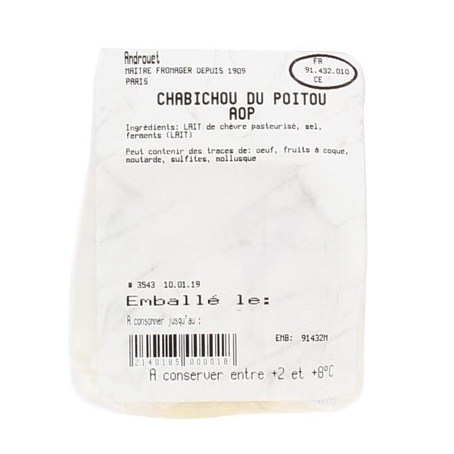 2140185000018 - Androuet, Maître Fromager - Chabichou du Poitou AOP - Lait de chèvre pasteurisé