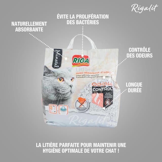 3166780060218 - Riga Rigalit - Litière calcium Odor Control