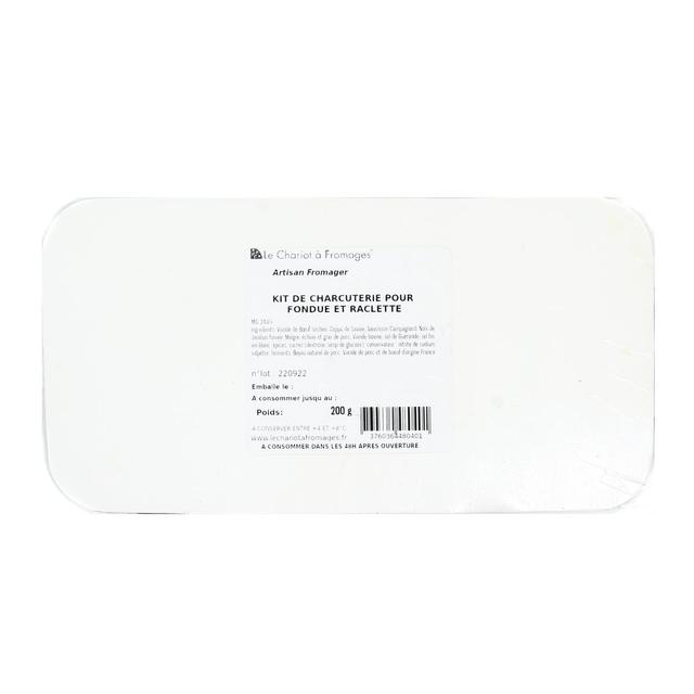 3760364480418 - Le Chariot à fromages, Artisan Fromager - Kit de Charcuterie Artisanale pour Raclette ou Fondue Savoyarde
