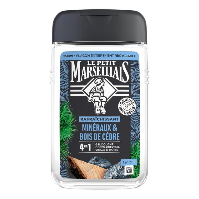 3574661701318 - Le Petit Marseillais - Gel Douche Homme Minéraux & Bois de Cèdre
